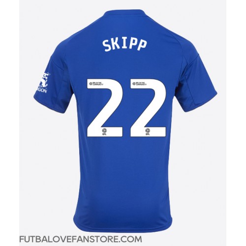 Leicester City Oliver Skipp #22 Domáci futbalový dres 2025-26 Krátky Rukáv Leicester City Oliver Skipp #22 Domáci futbalový dres 2025-26 Krátky Rukáv